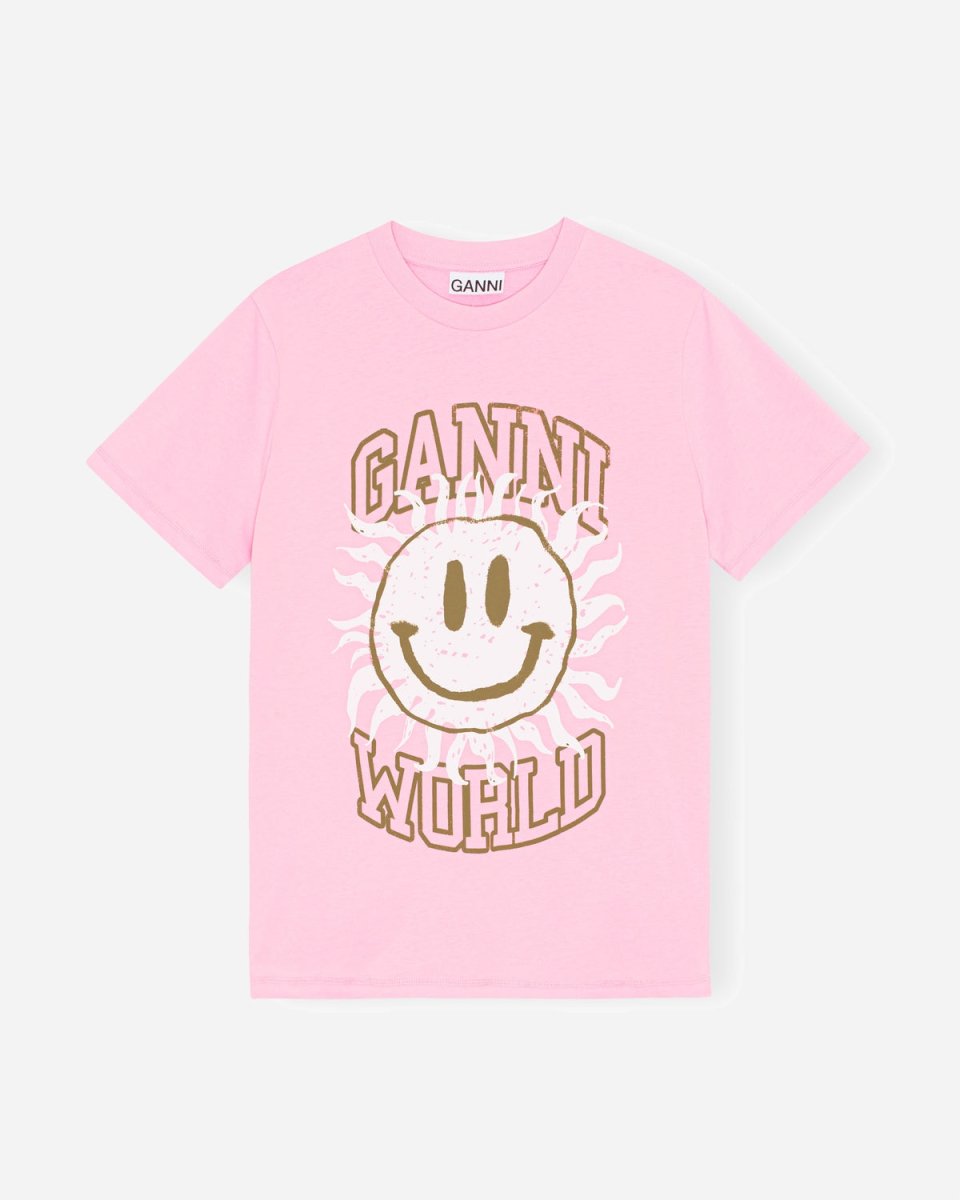 Basic Jersey Smiley Relaxed T-shirt - Lilac Sachet