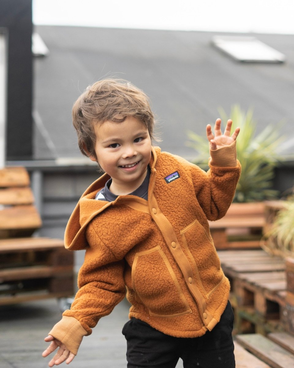 Baby Retro Pile Jacket - Wood Brown