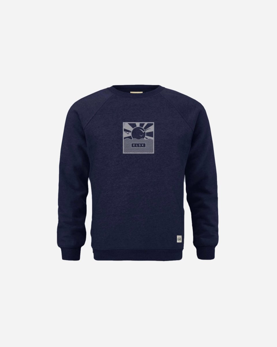 ELSK® CUBE21 TVÆRS MEN'S CREWNECK - DARK NAVY