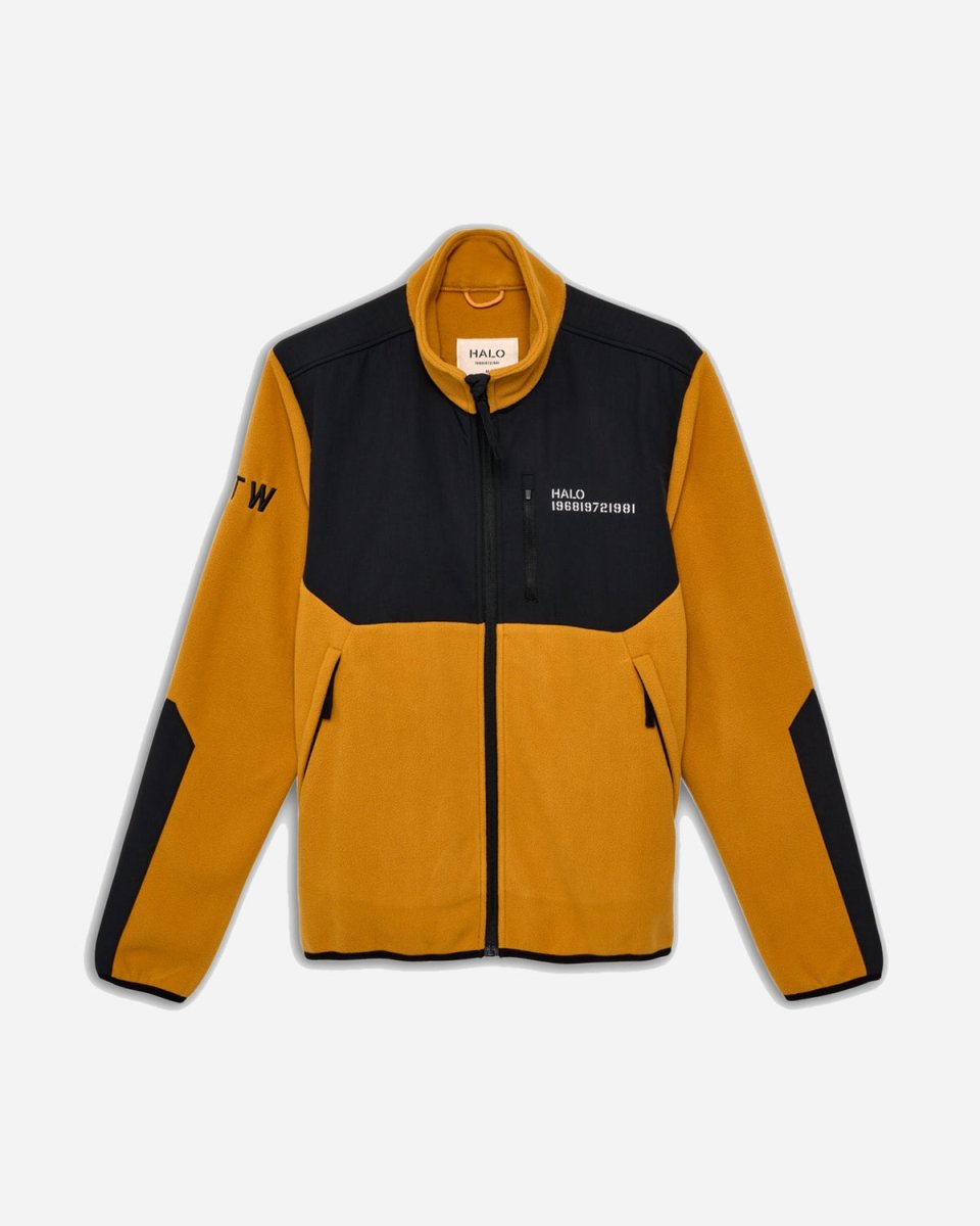 Halo Blocked Zip Fleece - Honey Ginger Levere