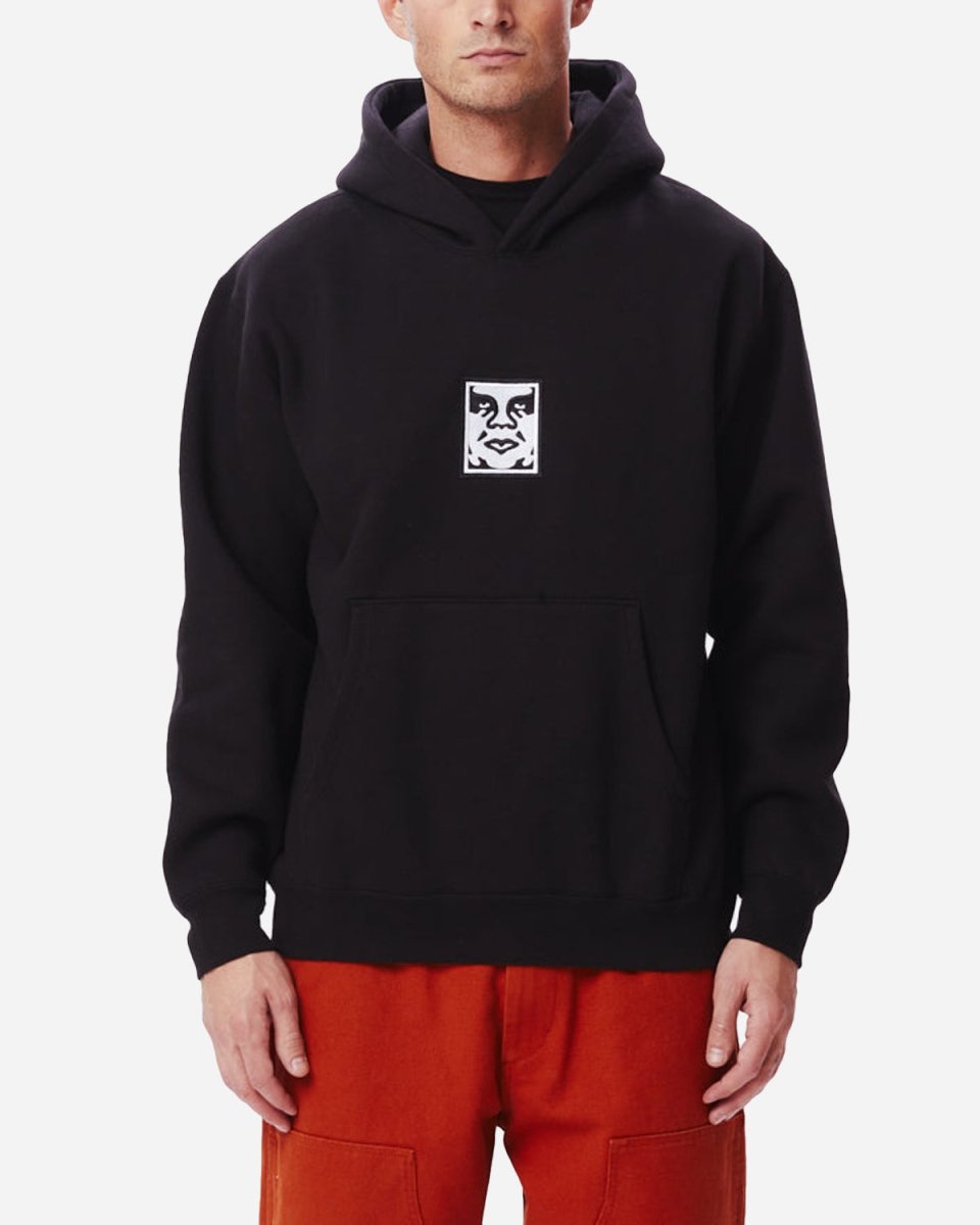 Icon Extra Heavy Hoodie - Black Online salg