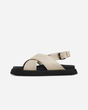 Yodi Stitched - Off White Leather