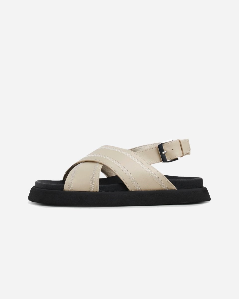 Yodi Stitched - Off White Leather