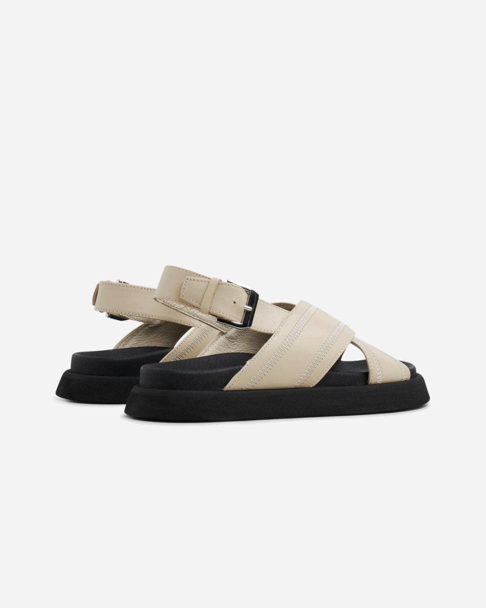Yodi Stitched - Off White Leather