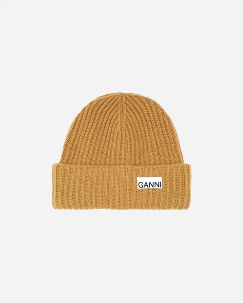 Rib Knit Beanie - Tiger's Eye