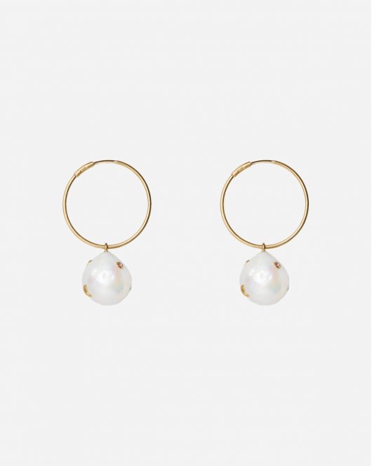 Baroque Pearl Earring - Gold