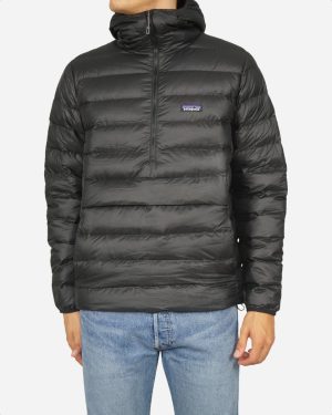 Down Sweater Hoody P/O - Black