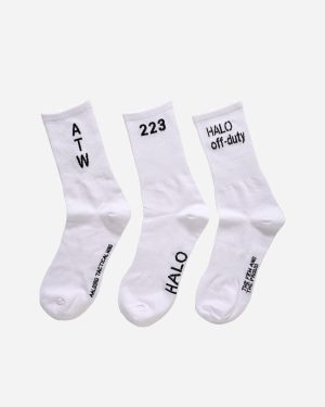 HALO 3-Pack Socks - White