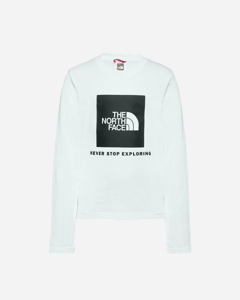 Teens L/S Box Logo Tee - White