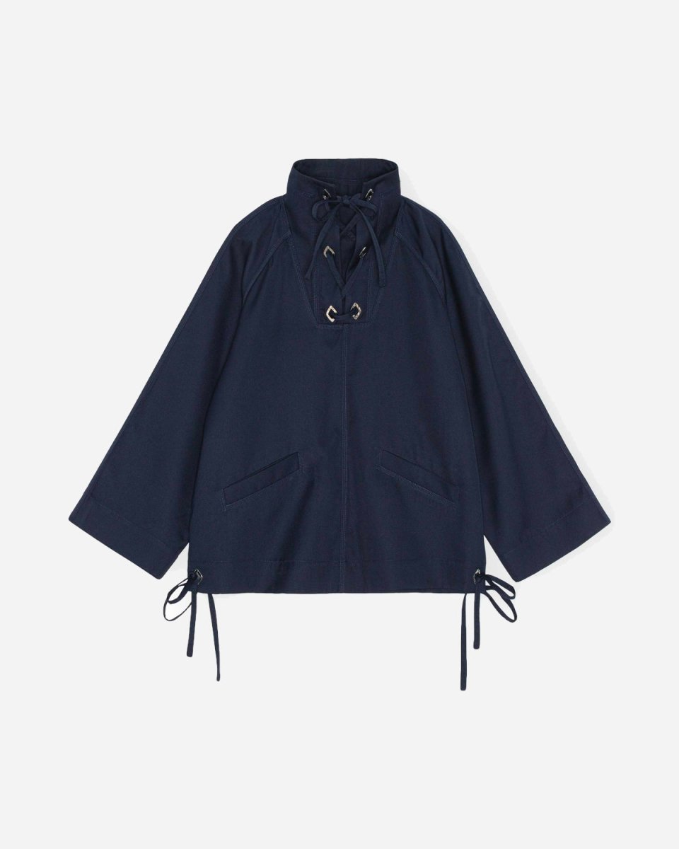 Heavy Twill Oversize Anorak - Sky Captain