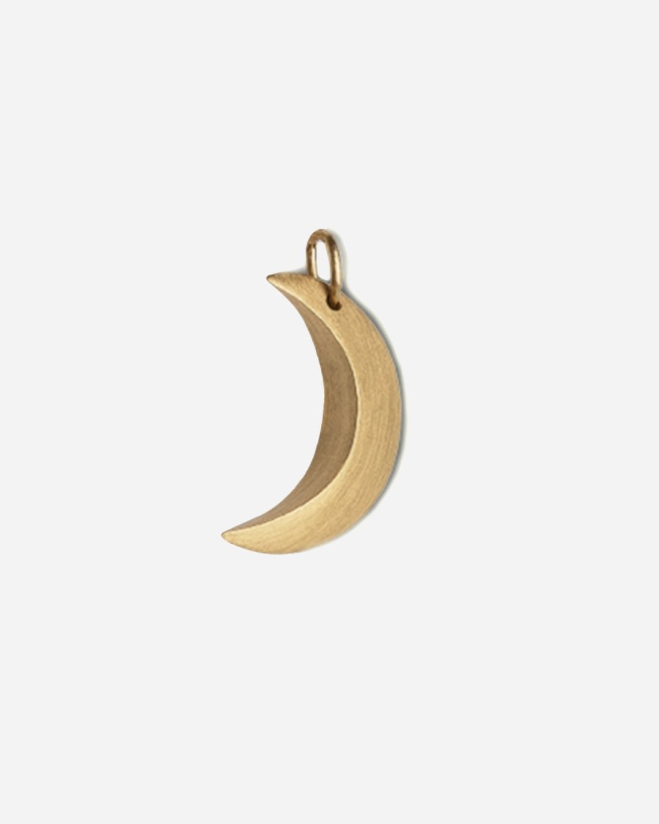 Half Moon Pendant - Forgyldt Sølv
