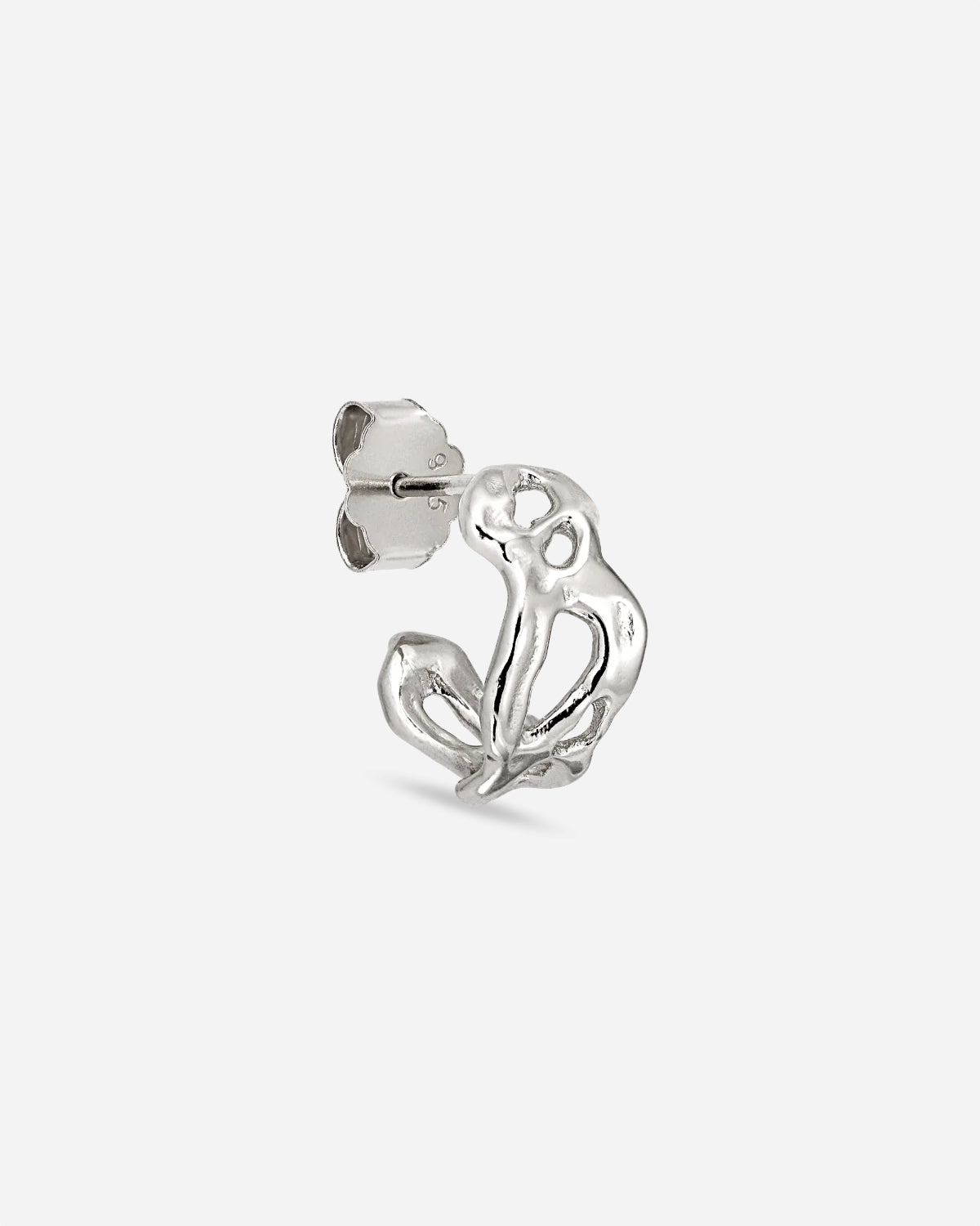 small-space-hoop-silver_1.jpg Small Space Hoop - Silver Levere
