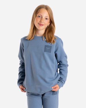 Authentic Organic Sweat O'Neck - Vintage Blue