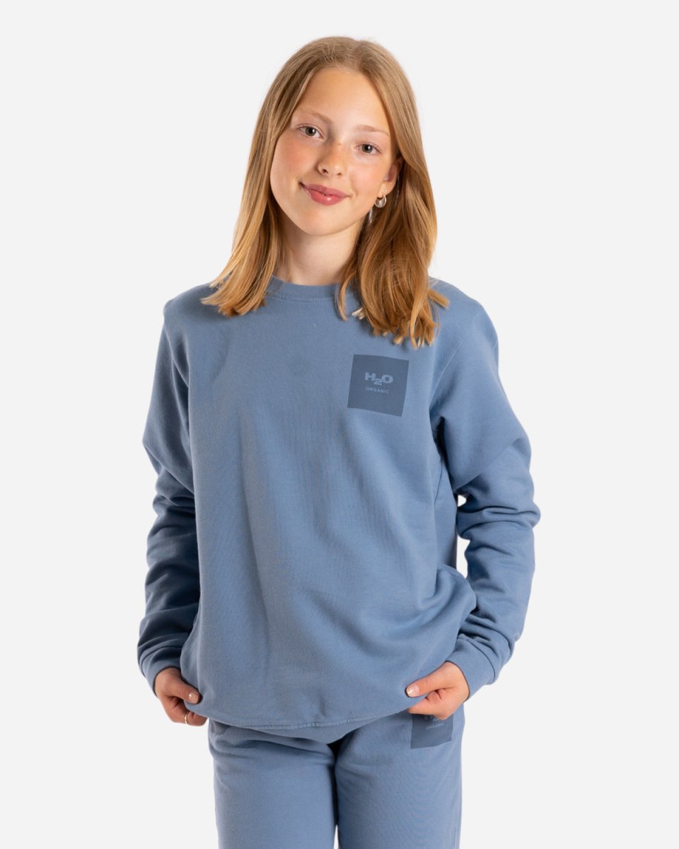 Authentic Organic Sweat O'Neck - Vintage Blue