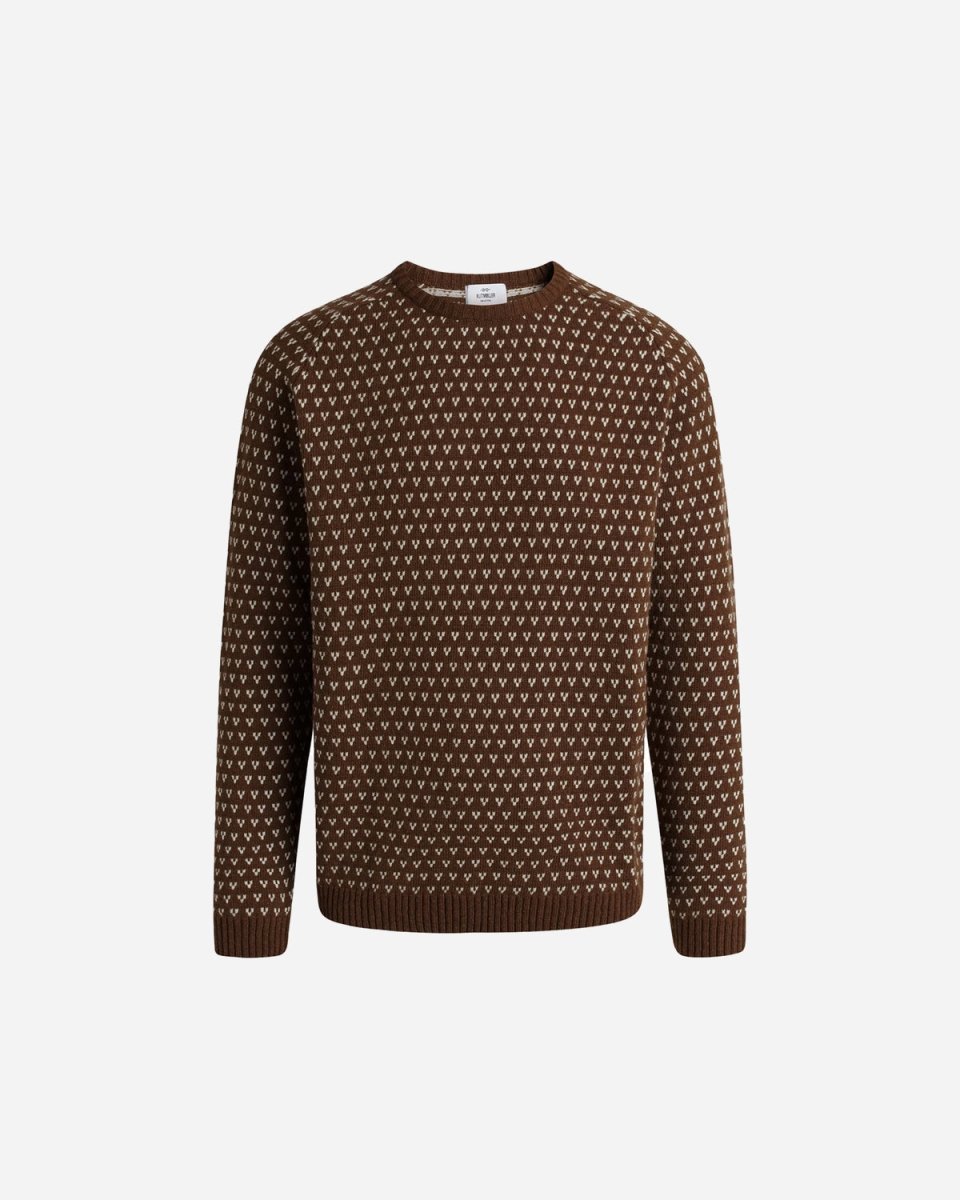 Hugo knit - Coffee/Cream