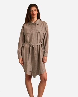 ELSK-KARLA WOMEN´S DRESS I LIGHT BROWN