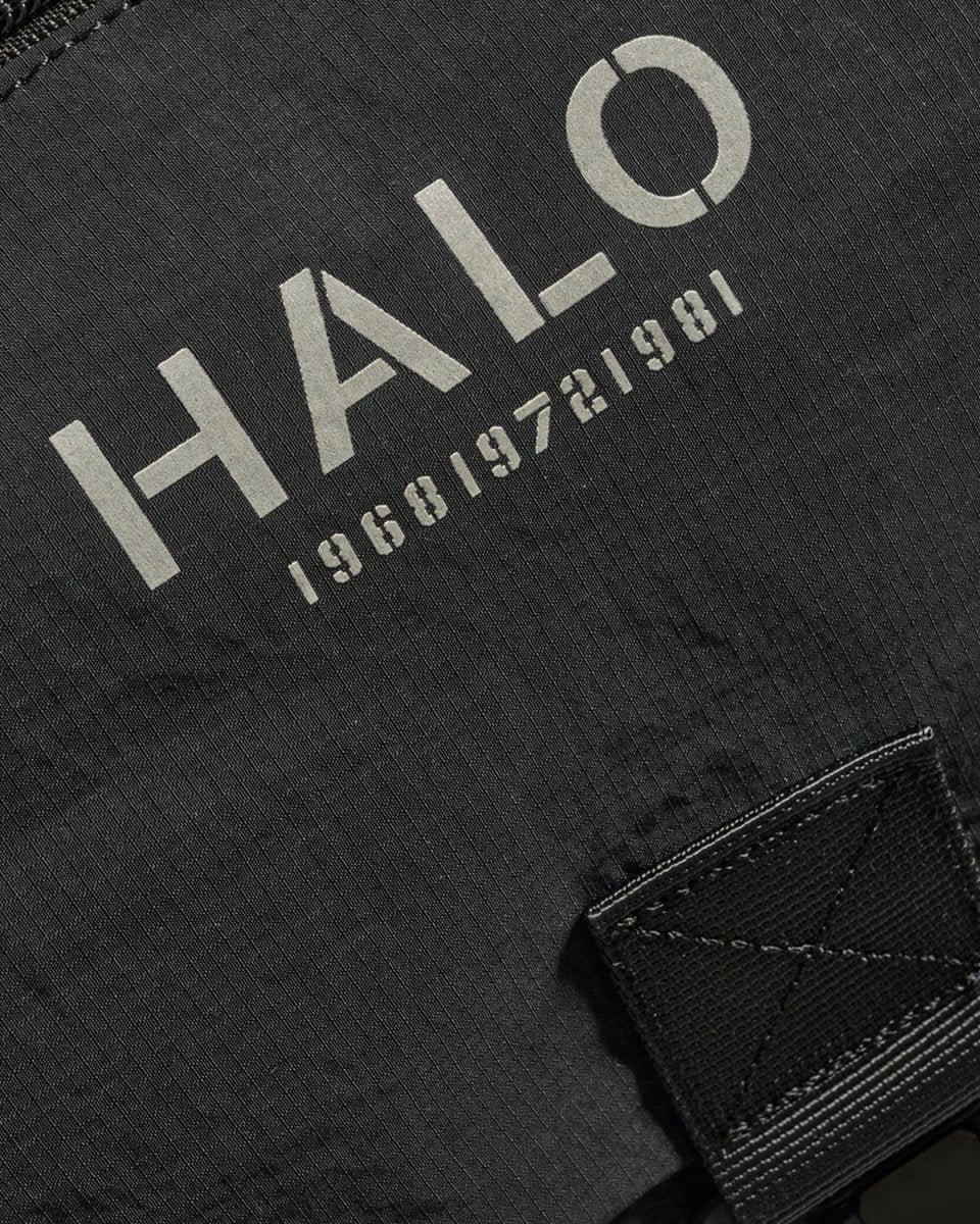 Halo Nylon Backpack - Black