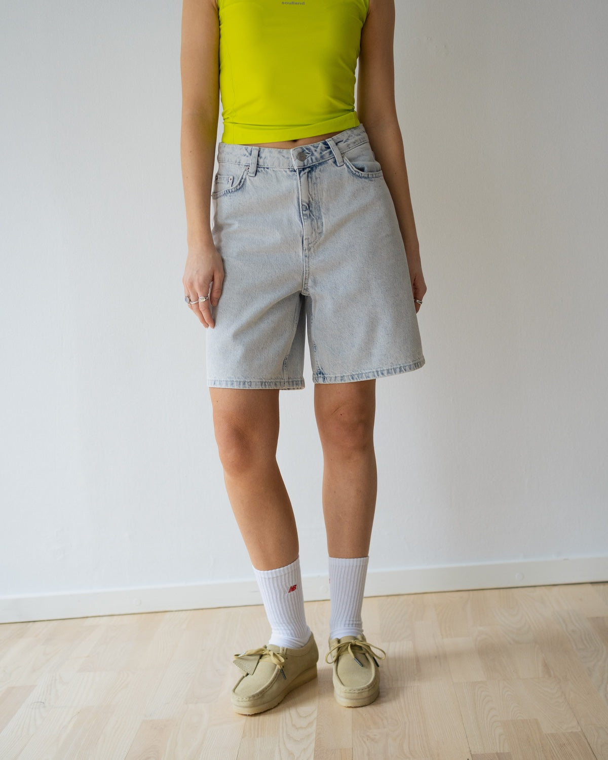 Maggie Fair Shorts - Washed Blue Udsalg