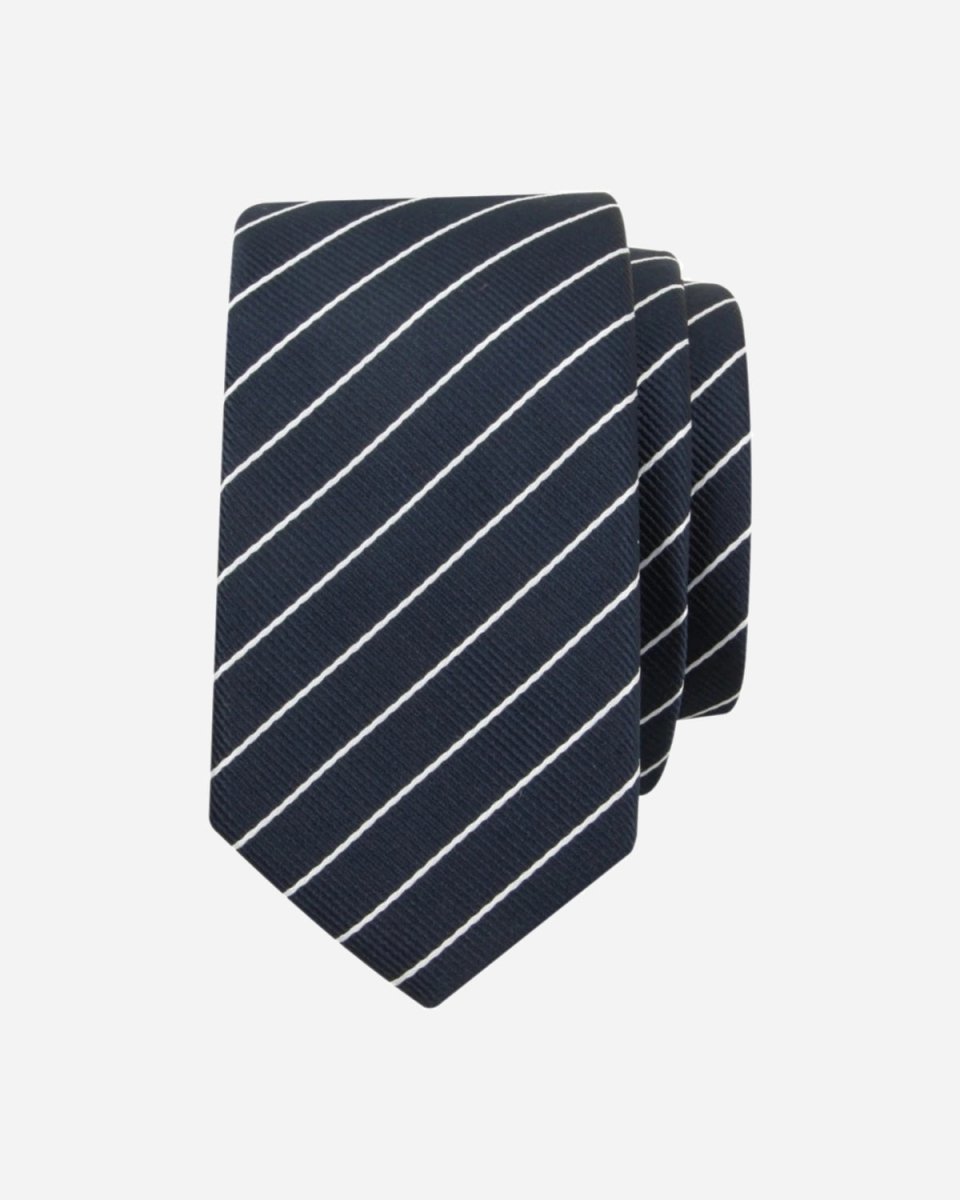 Our For 5 Stripe Tie - Blue/White Rabat