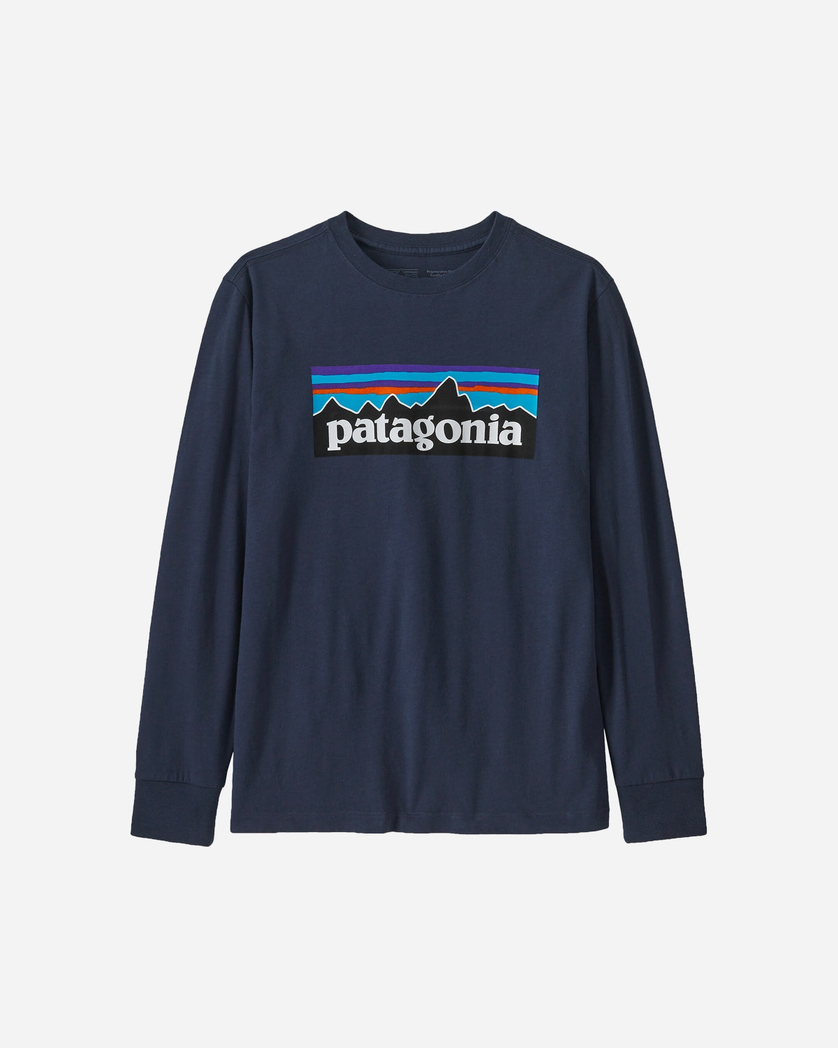 Teens L/S Regenerative Organic Certified Cotton P-6 T-Shirt - New Navy