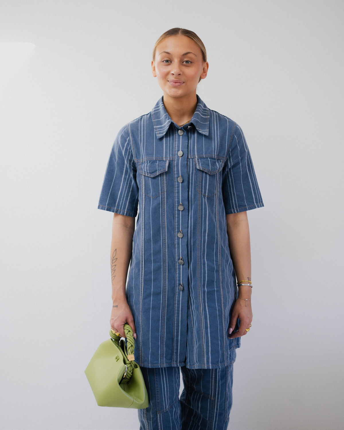 caroline-light-stripe-denim-mini-dress-mid-blue-stone_1.png Caroline - Light Stripe Denim Mini Dress - Mid Blue Stone Online
