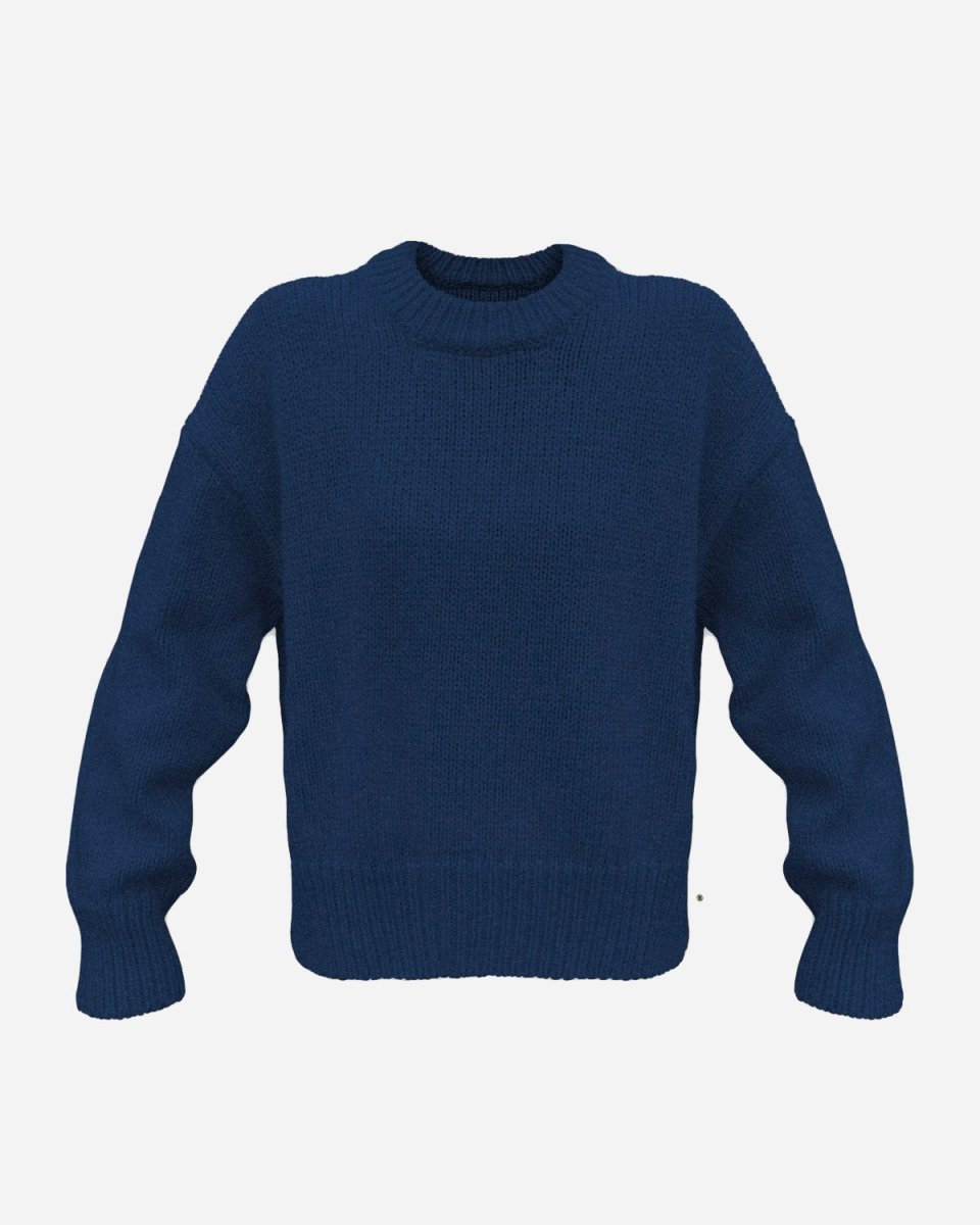 ELSK® VORUP KNITTED CREW NECK - Navy Melange