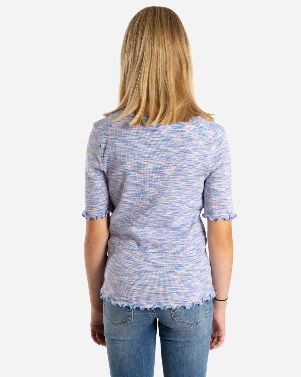 Cotton Mouline Tuviana - Blue/Pink Mouline