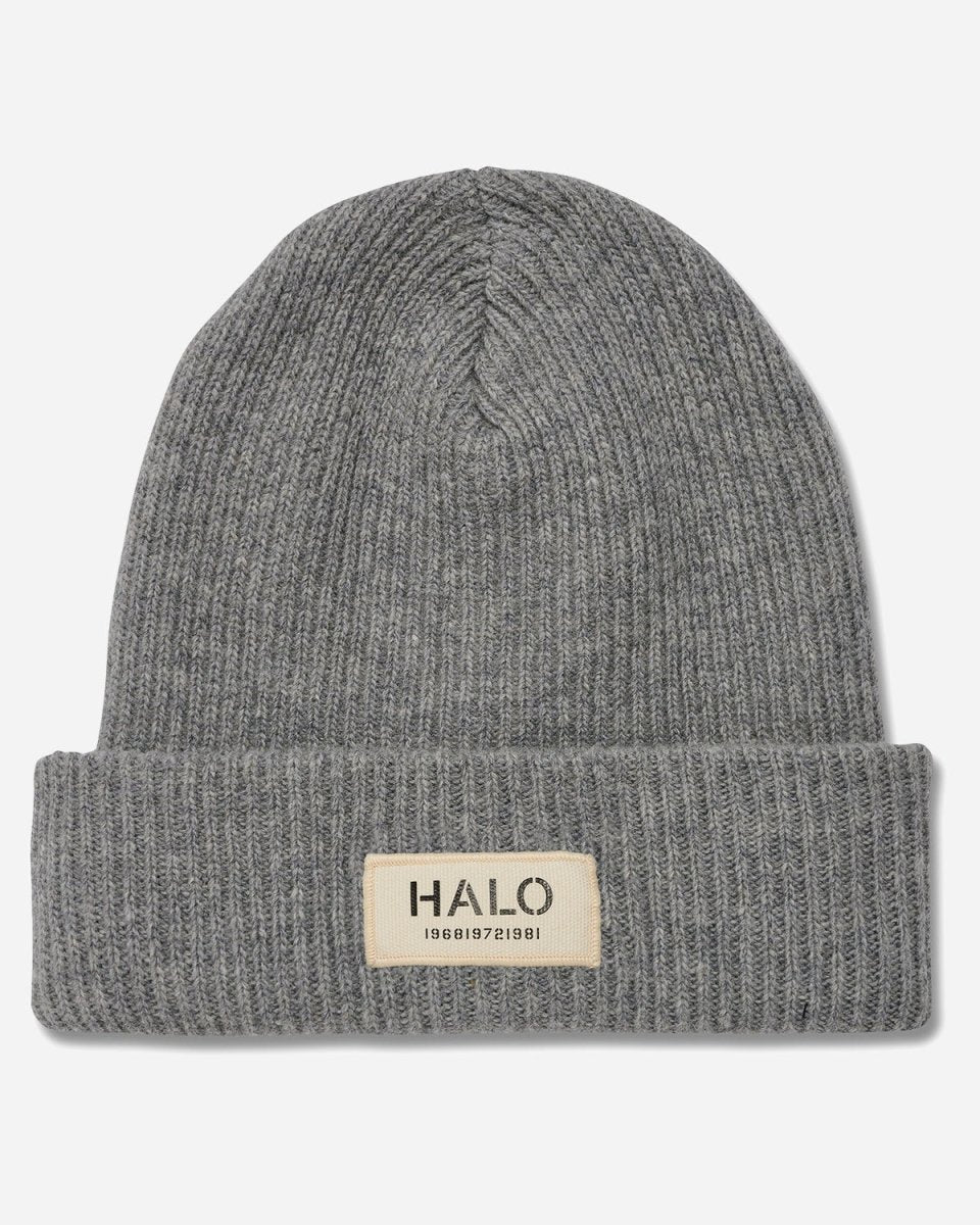 Halo Wool Beanie - Grey Melange