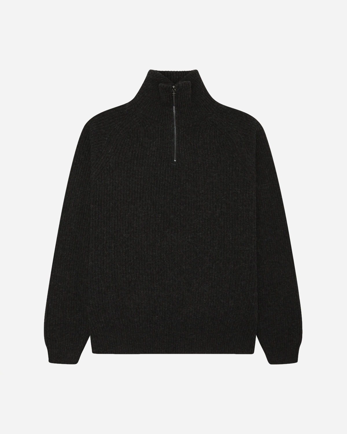 Lass Wool Half-Zip - Black Melange