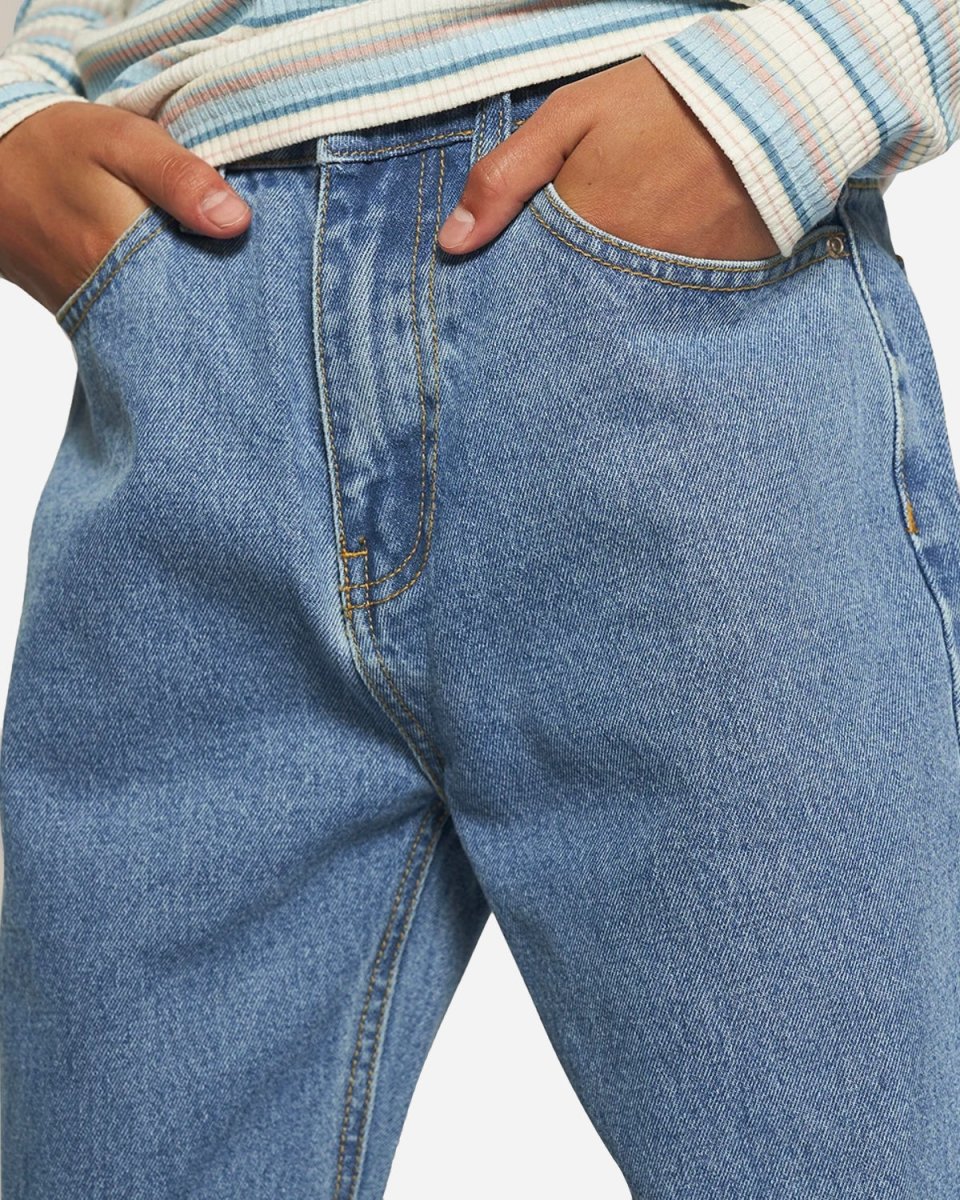 Teen Mom Jeans - Authentic Blue Online salg