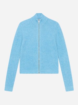 Zip Cardigan - Bachelor Blue Hot på udsalg