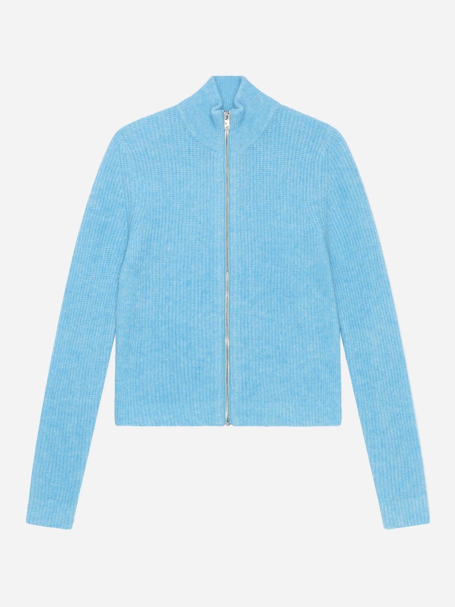 Zip Cardigan - Bachelor Blue Hot på udsalg