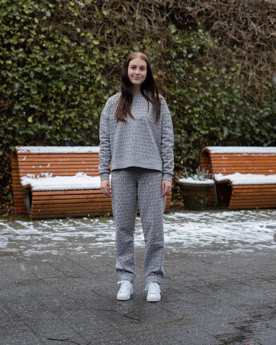 Jacquard Isoli Pant - Paloma Melange Hot på udsalg