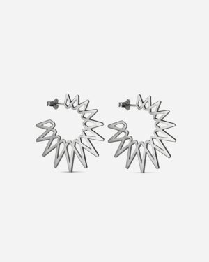 Big Sun Earring - Sterling Sølv