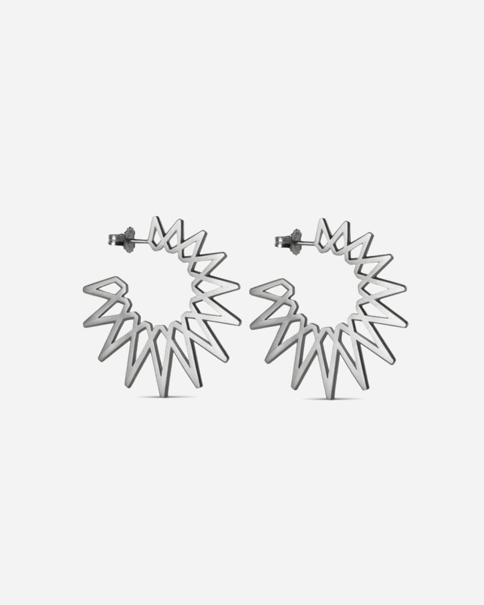 Big Sun Earring - Sterling Sølv