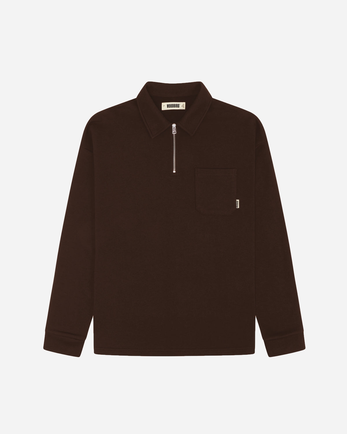 Dom Half-Zip Sweat - Brown Online Hot Salg