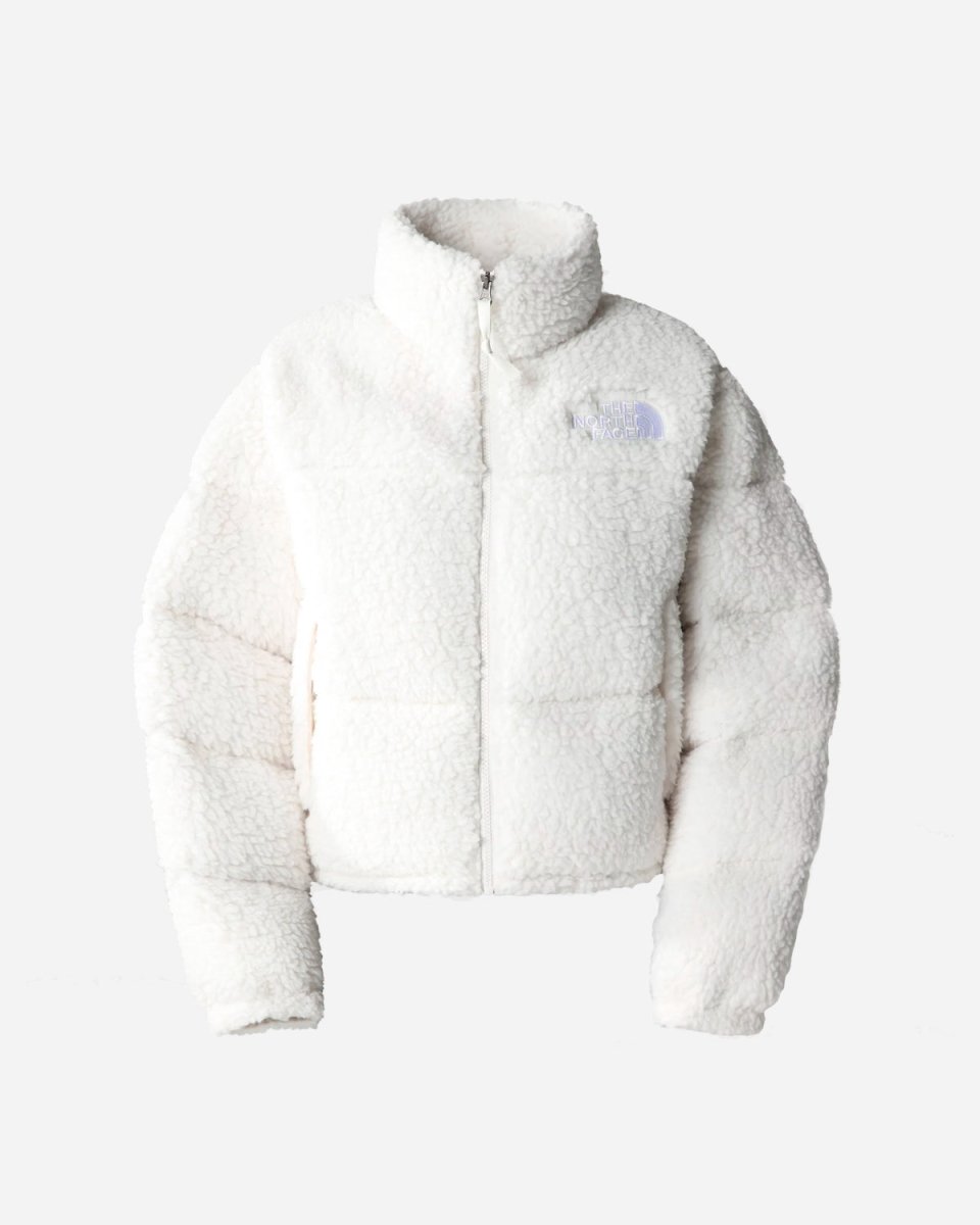 W High Pile Nuptse Jacket - Gardenia White