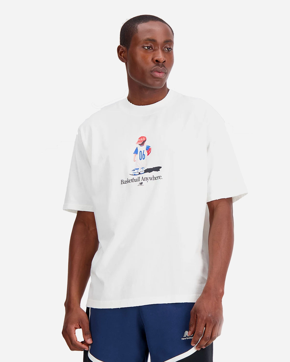 Hoops Graphic T-Shirt - Sea Salt Levere
