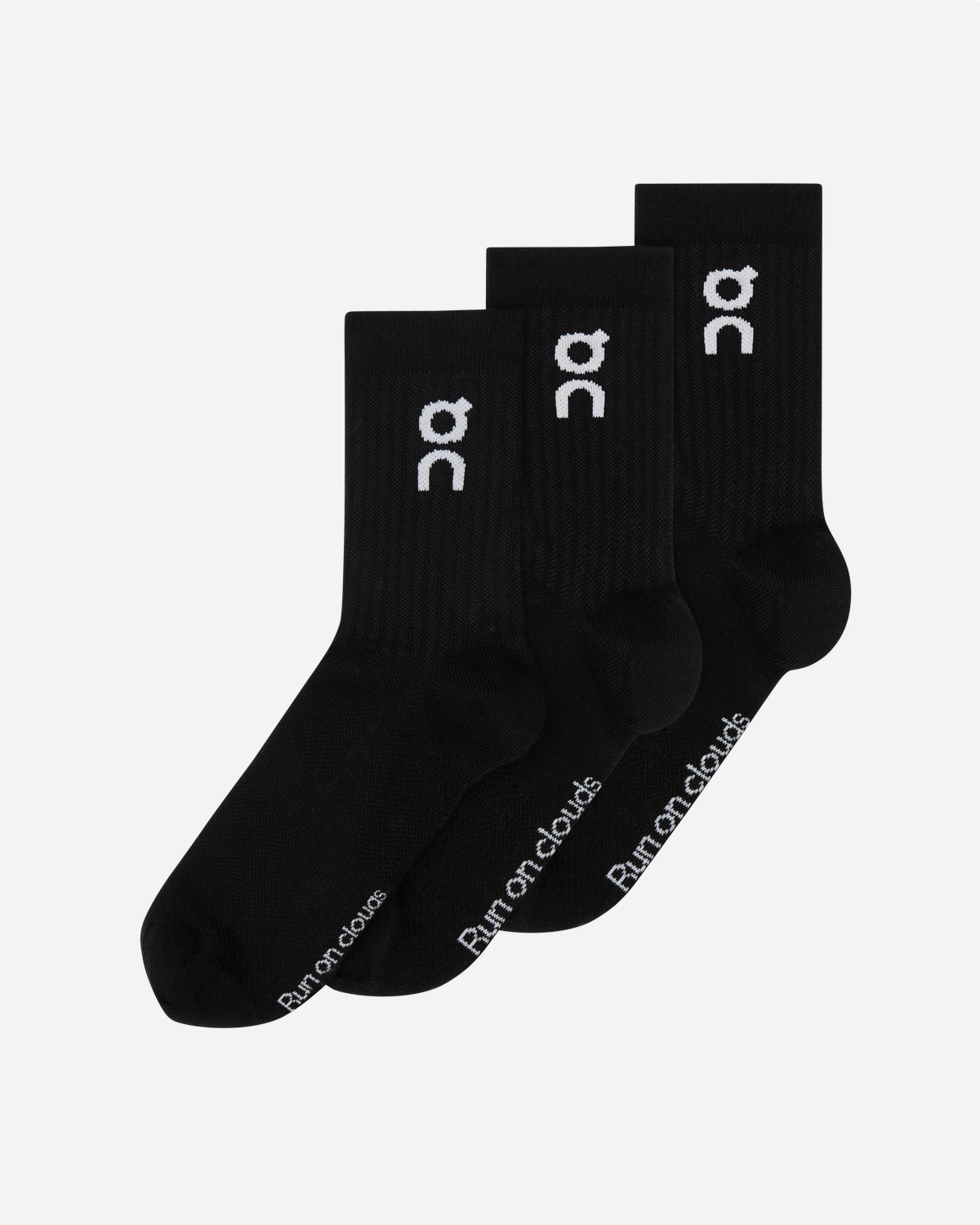 Logo Sock High 3P - Black Rabat