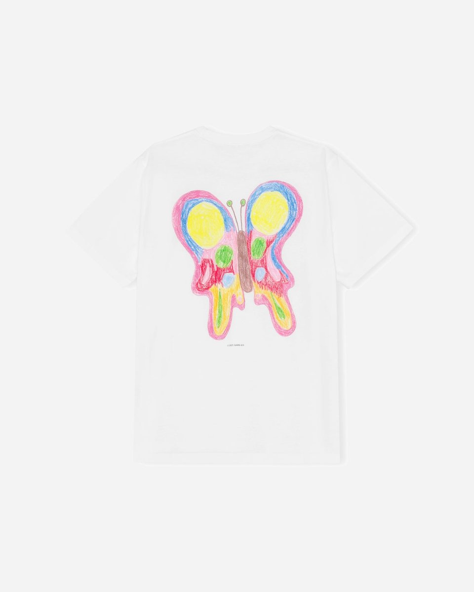 T-shirt Butterfly - White