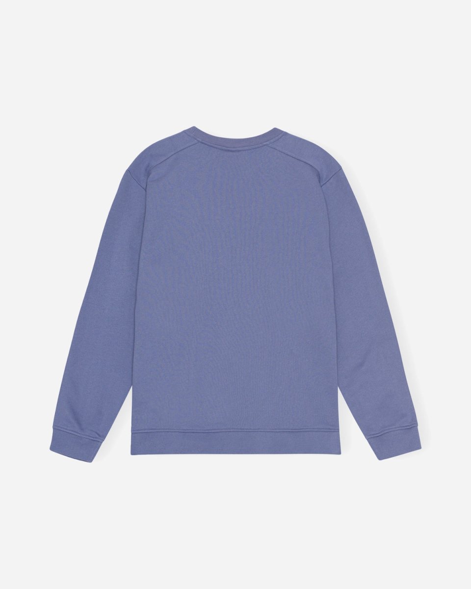 Drop Shoulder Sweatshirt - Gray Blue