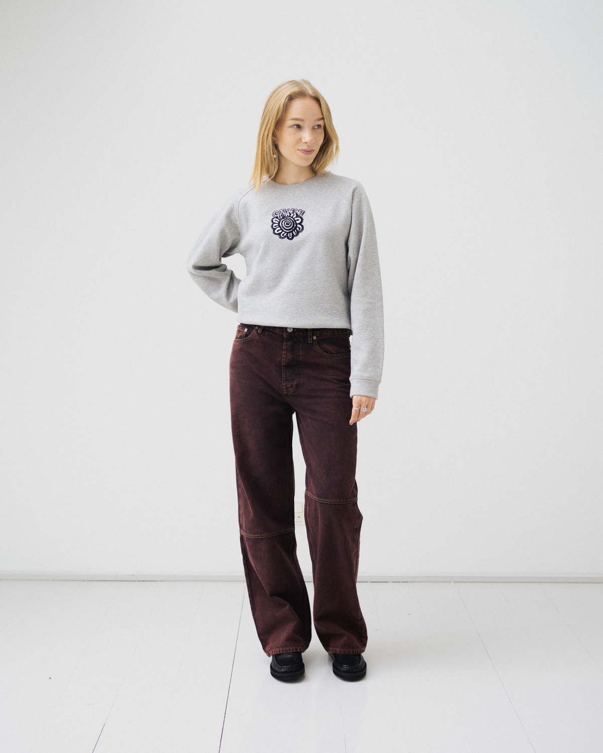 isoli-raglan-solid-sweatshirt-paloma-melange_2.png Isoli Raglan Solid Sweatshirt - Paloma Melange