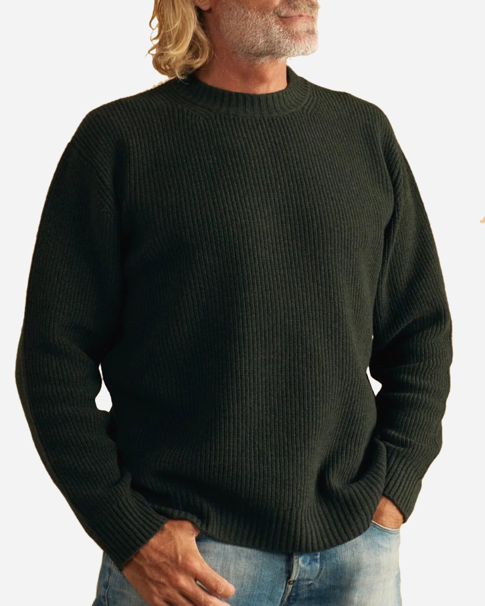 Willy Crewneck Knit - Dark Moss
