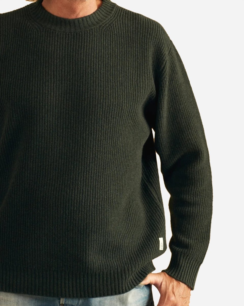 Willy Crewneck Knit - Dark Moss