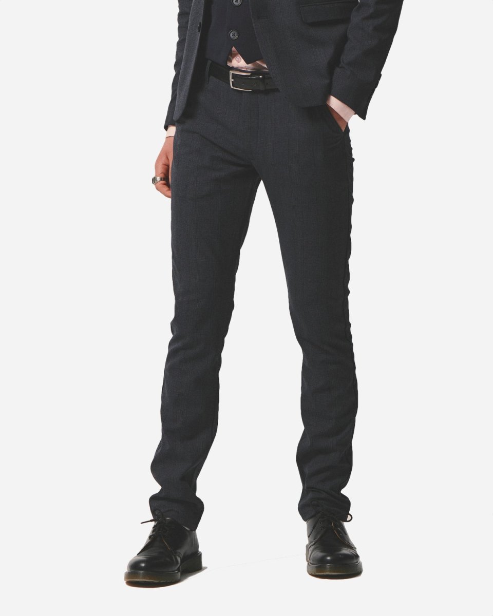 Konrad Check Pant - Blue Check