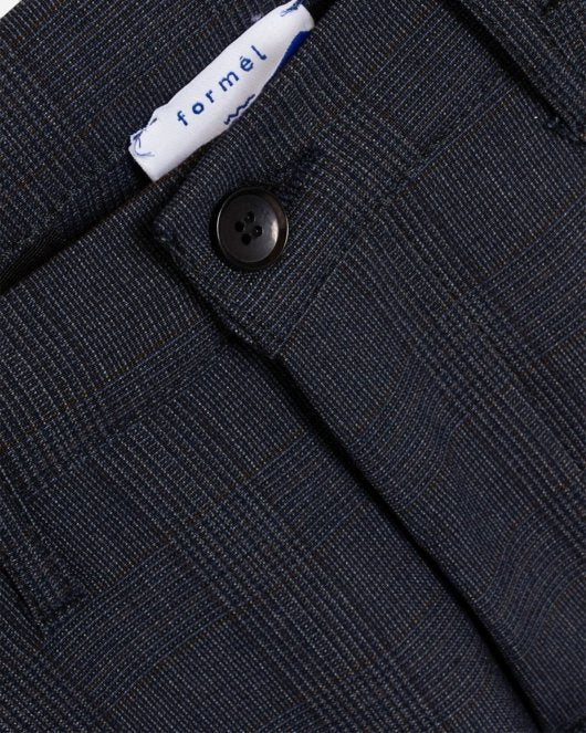 Konrad Check Pant - Blue Check