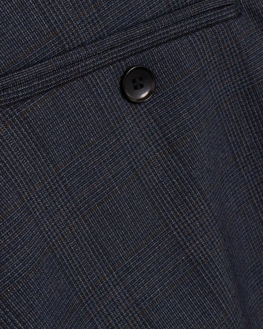 Konrad Check Pant - Blue Check