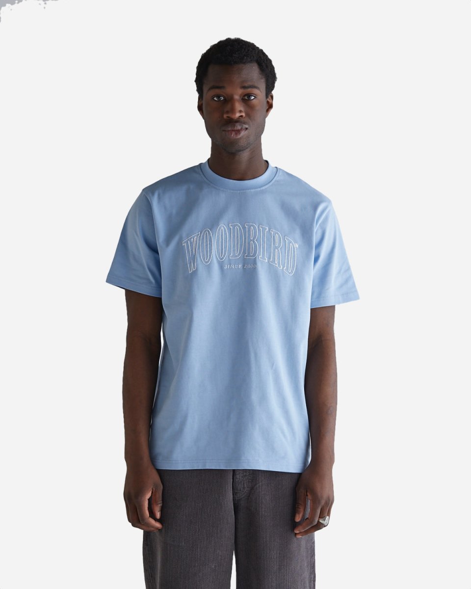 Rics Cover Tee - Steel Blue