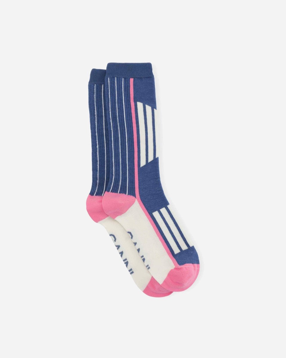 Organic Cotton Sporty Sock - Nautical Blue