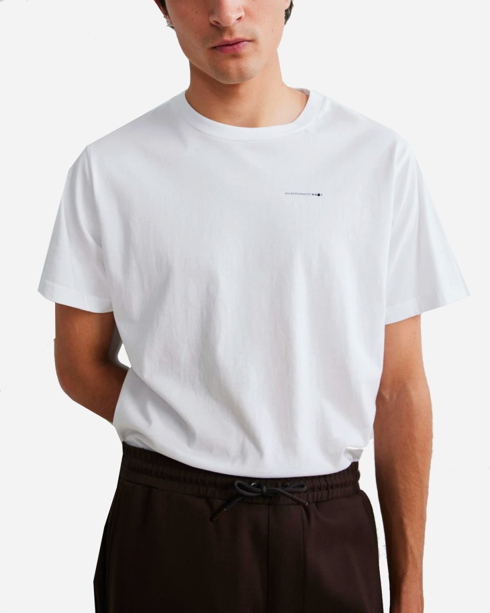 Etienne Print Tee - White